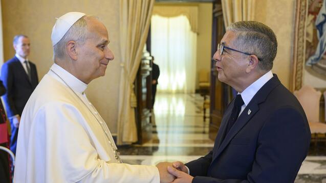 Read the story: USF President Meets with Pope Leo XIV 