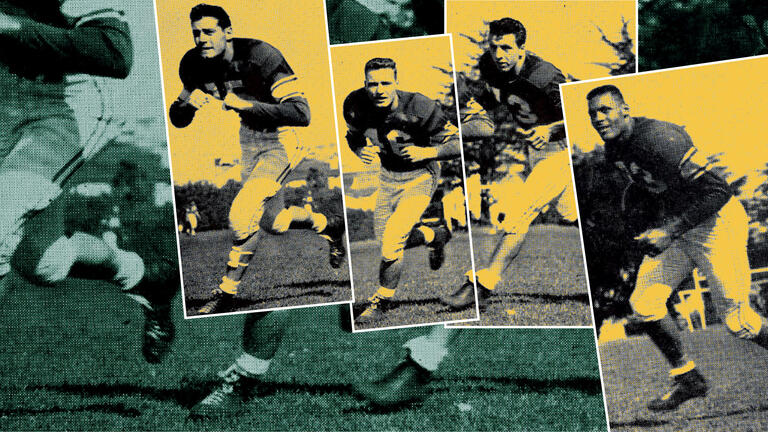 Ed Brown, Joe Scudero, Vince Sakowski, Ollie Matson