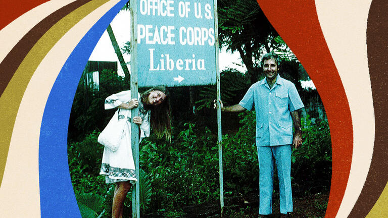 Pam and Dennis Lucey arrive in Liberia for his Peace Corps assignment as country director