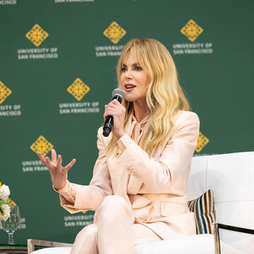 Nicole Kidman on stage at the Silk Speakers Series